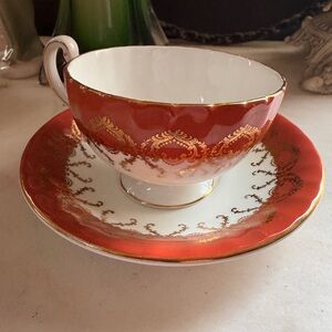 Vintage Aynsley Cottage Garden Teacup and Saucer – 1 Set